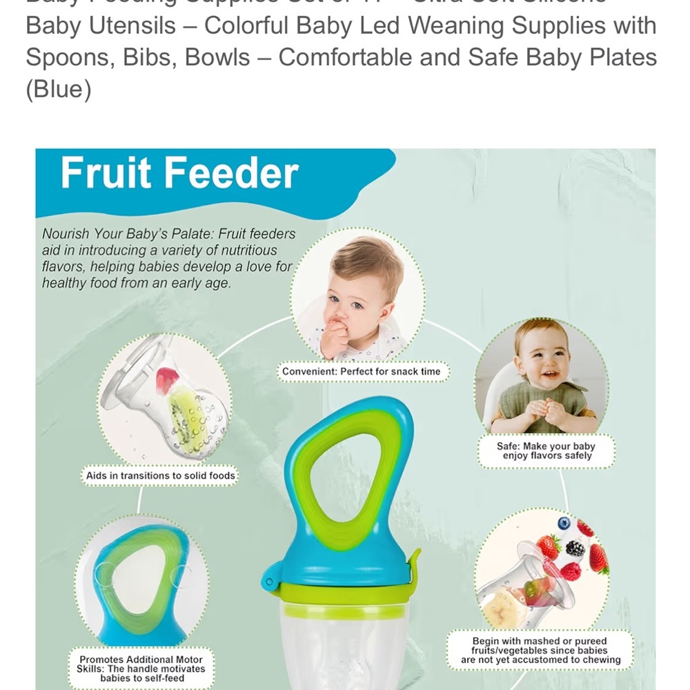 Baby Feeding Supplies Set of 11 – Ultra Soft Silicone Baby Utensils - Picture 6 of 10
